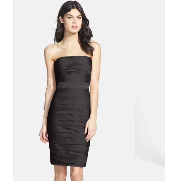 NWT Monique Lhuillier ‘Cationic’ Ruched Dress - Picture 2 of 11